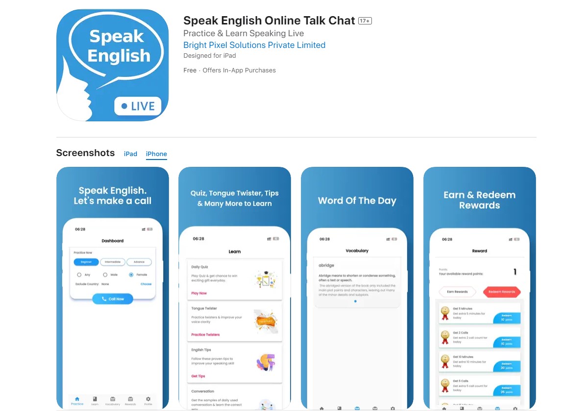 speak English online talk chat Best Apps for Learning English