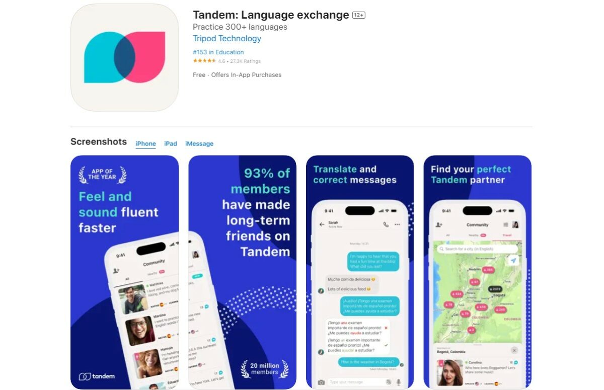 tandem Best Apps for Learning Japanese
