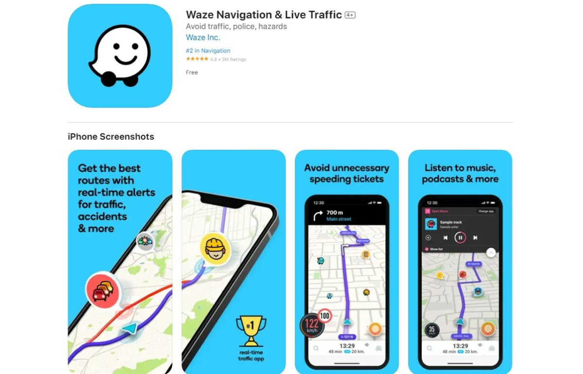 Waze Best Free Apps for iPhone