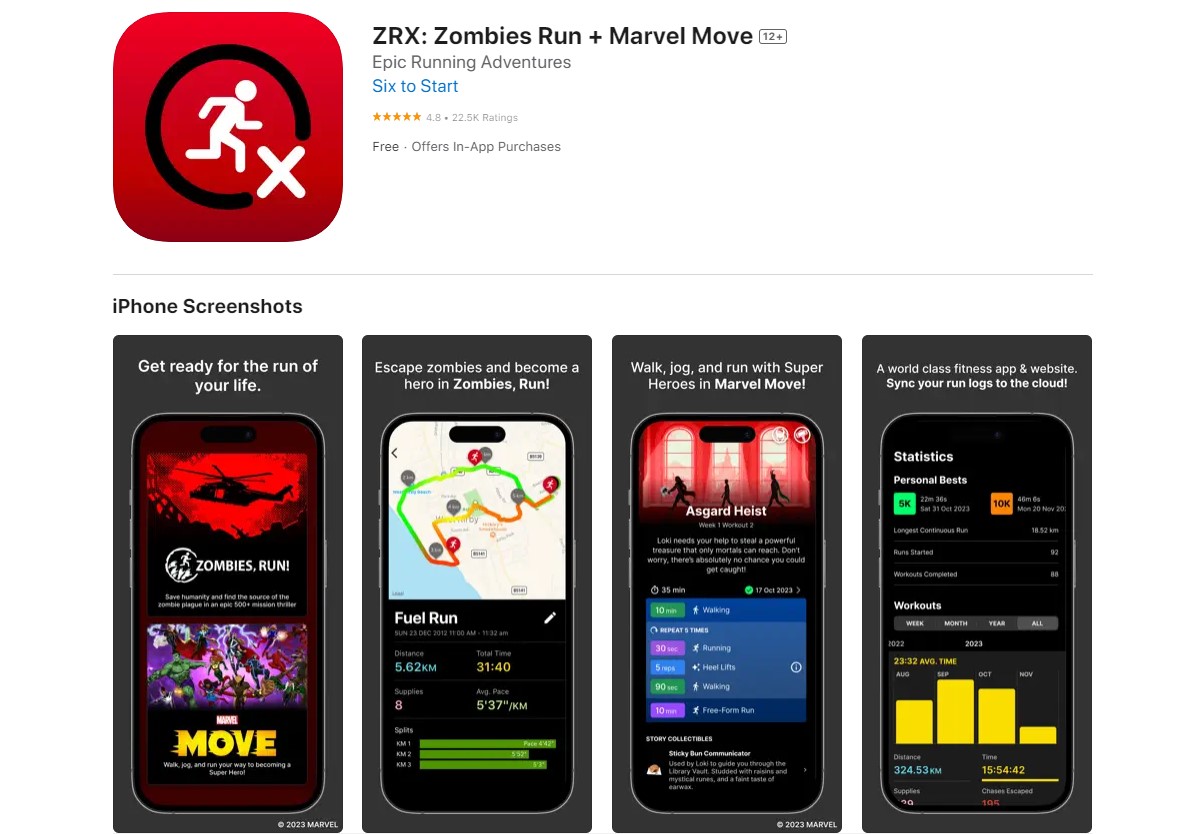 zombies run Best Apps for Workout