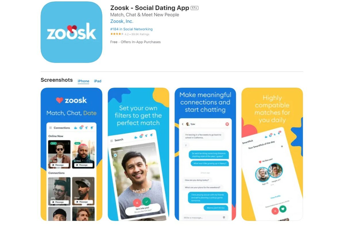 Zoosk Dating Apps for Over 50