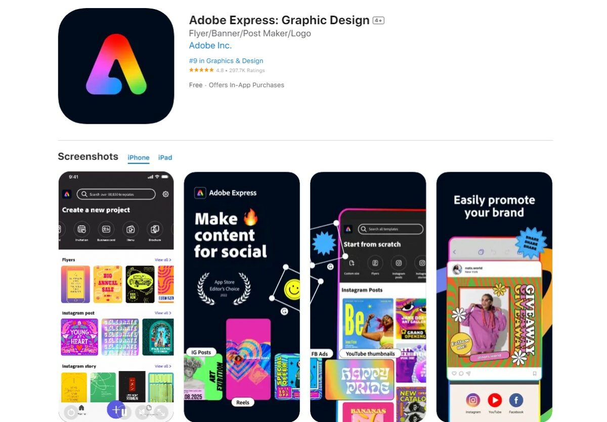 adobe express Best Apps For Content Creation