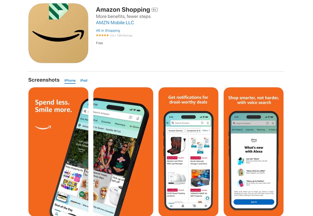 amazon Best Apps For Online Shopping