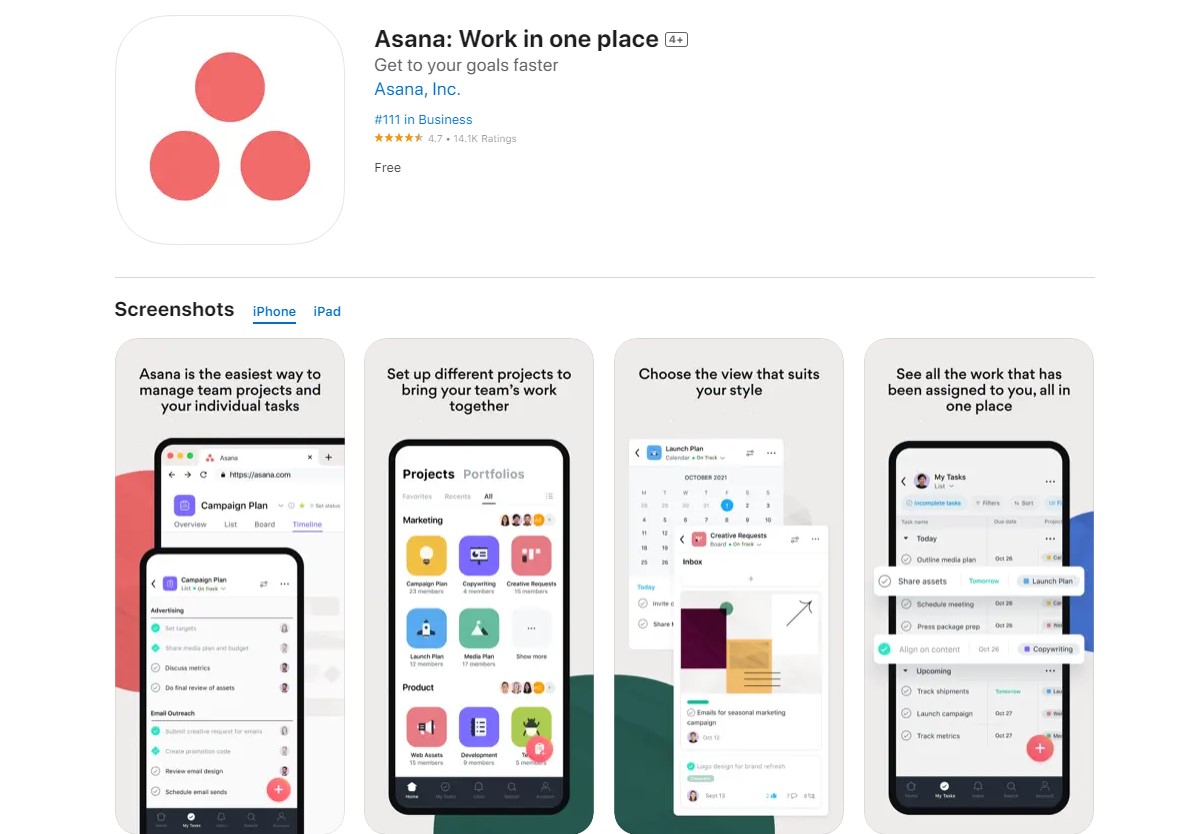 asana Best Apps for Daily Routine