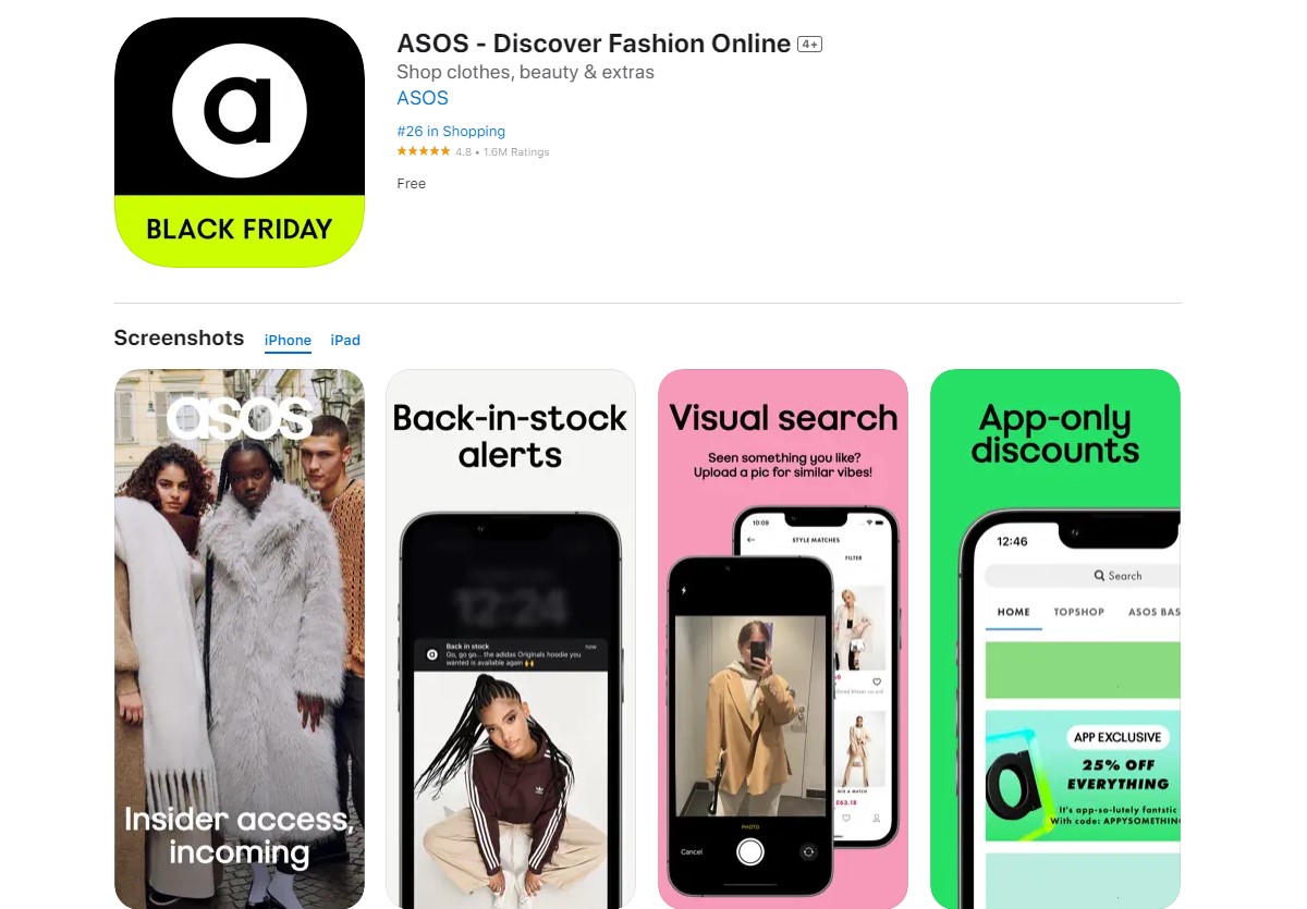 asos Best Apps For Online Shopping