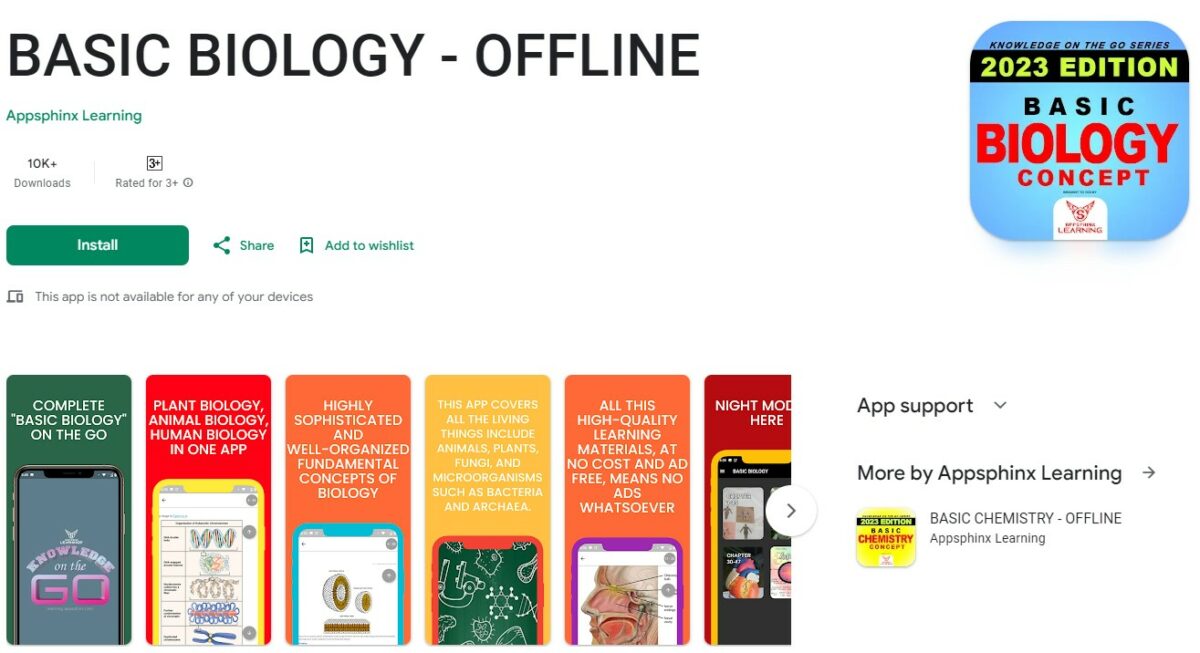 basic biology Best Apps for Biology