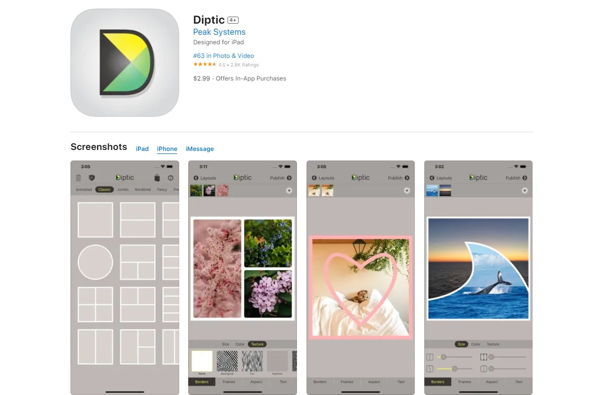 diptic Best Apps for Collage Making