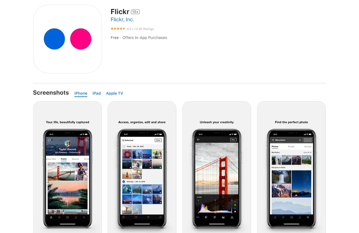 flickr Best Apps for Photography