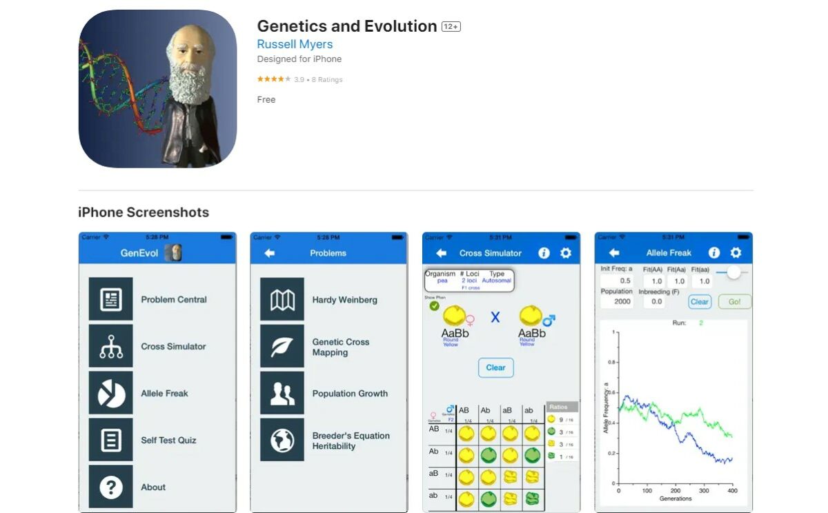 genetics and evolution Best Apps for Biology