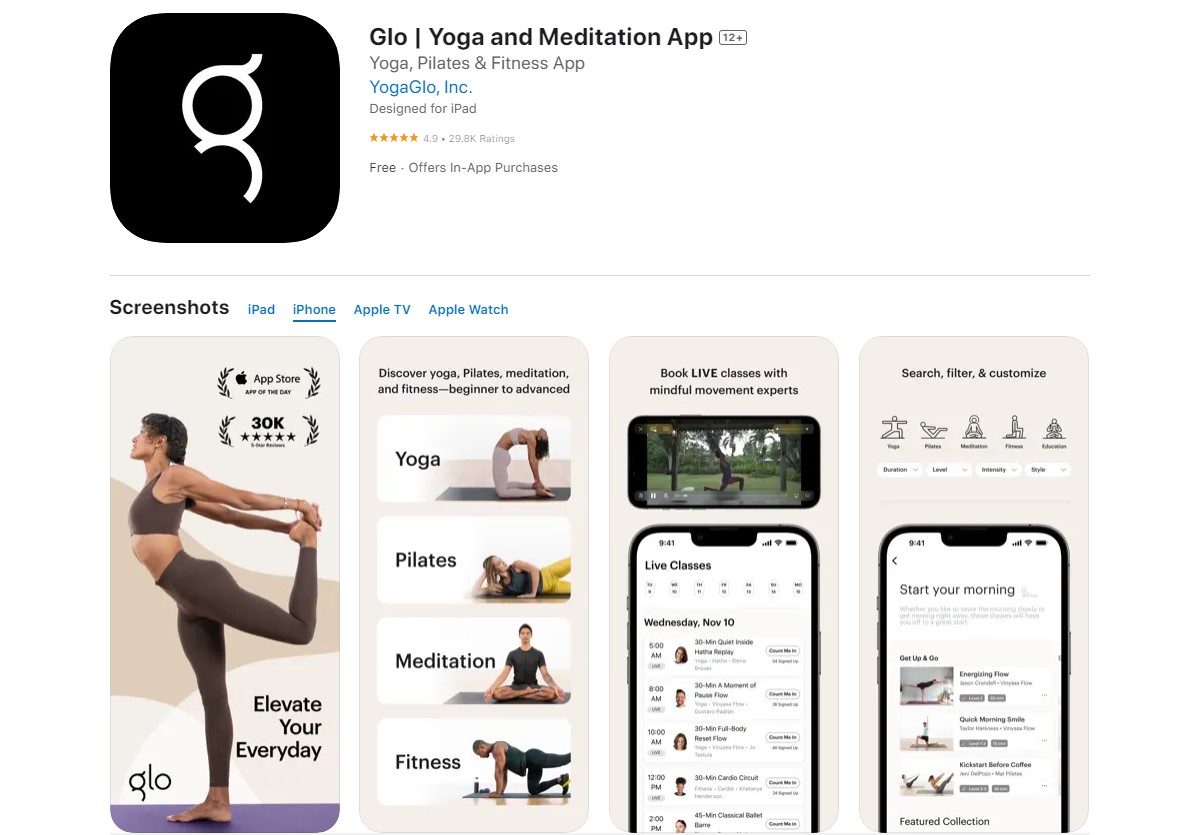 glo Best Apps for Workout