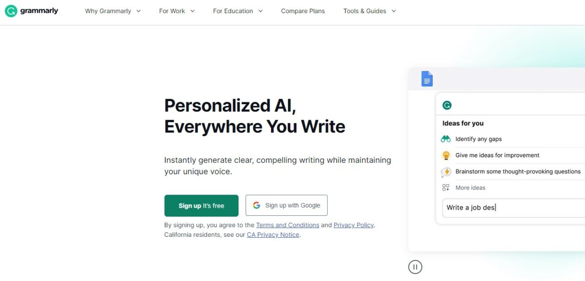 Grammarly Best Apps For Content Creation