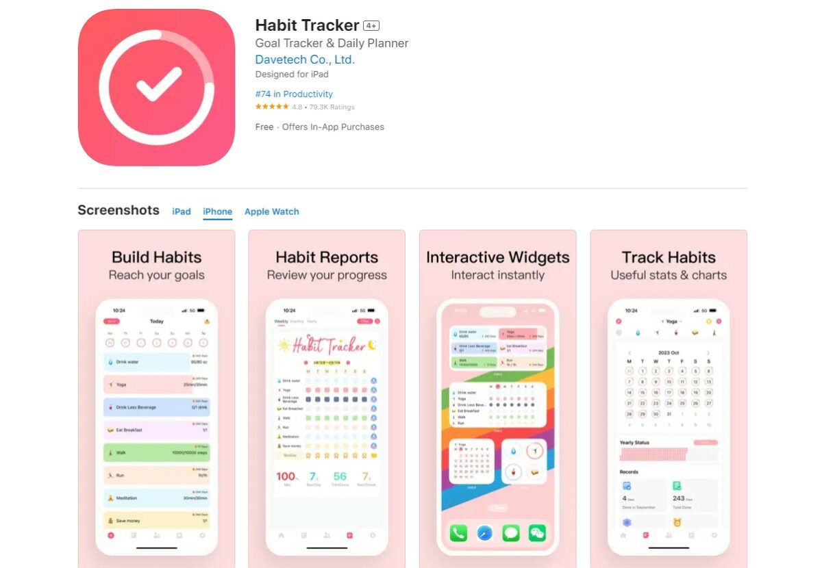 habit tracker Best Apps for Daily Routine