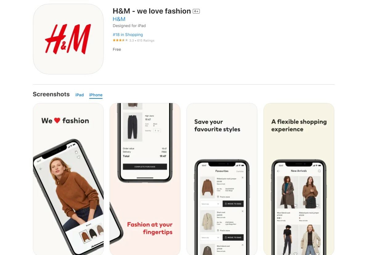 h&m Best Apps For Online Shopping