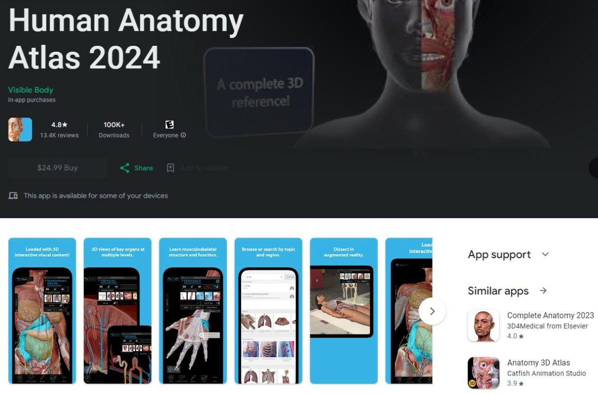 Human Anatomy atlas Best Apps for Biology