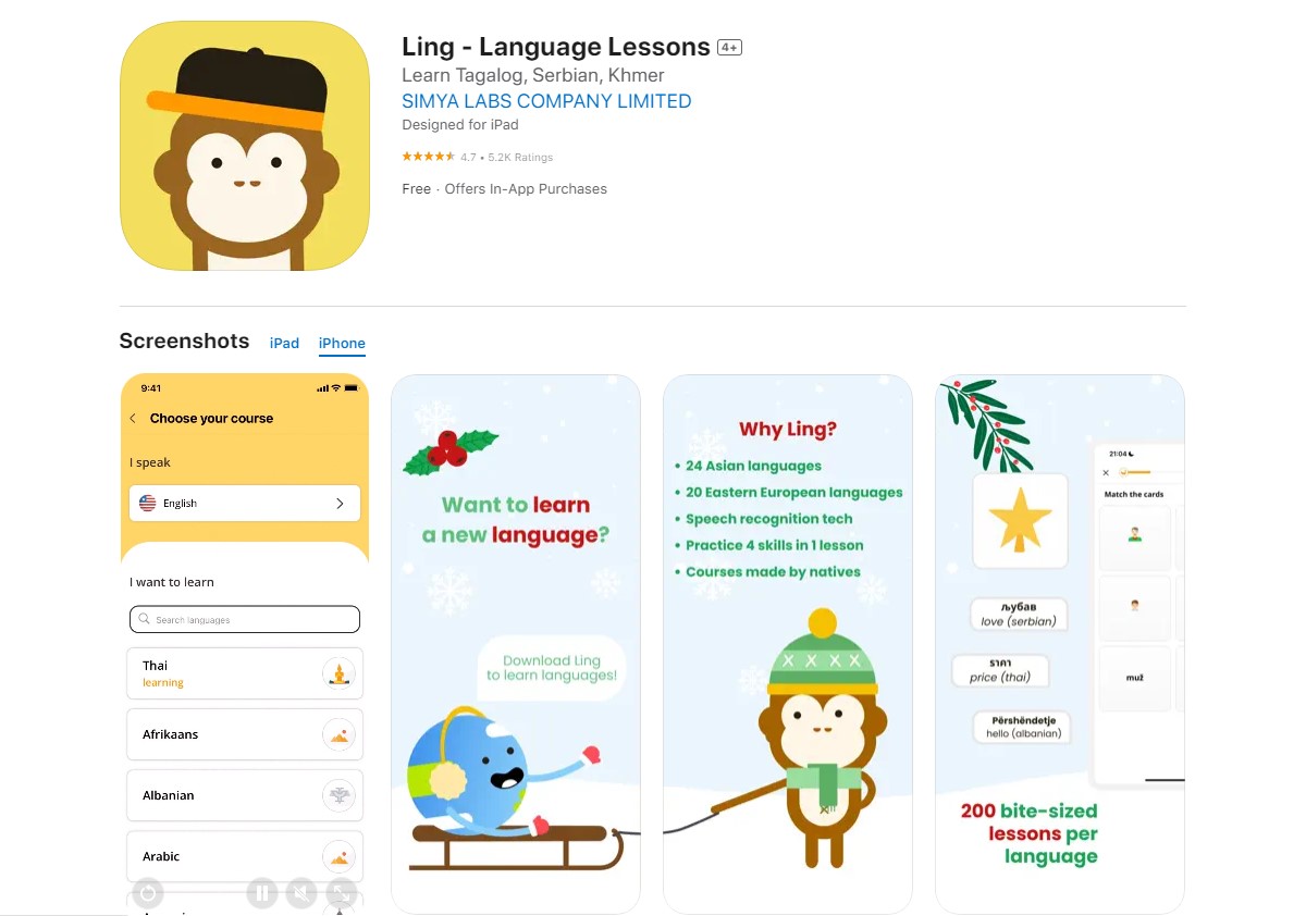ling Best Apps for Learning English