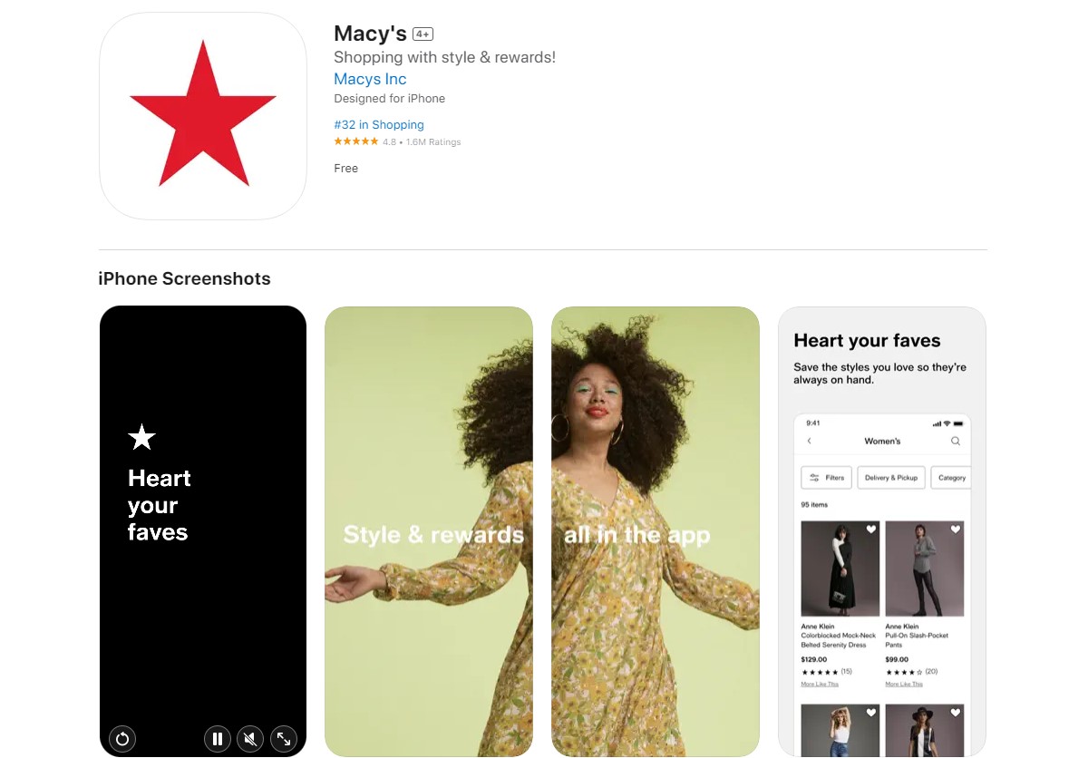 macy's Best Apps For Online Shopping
