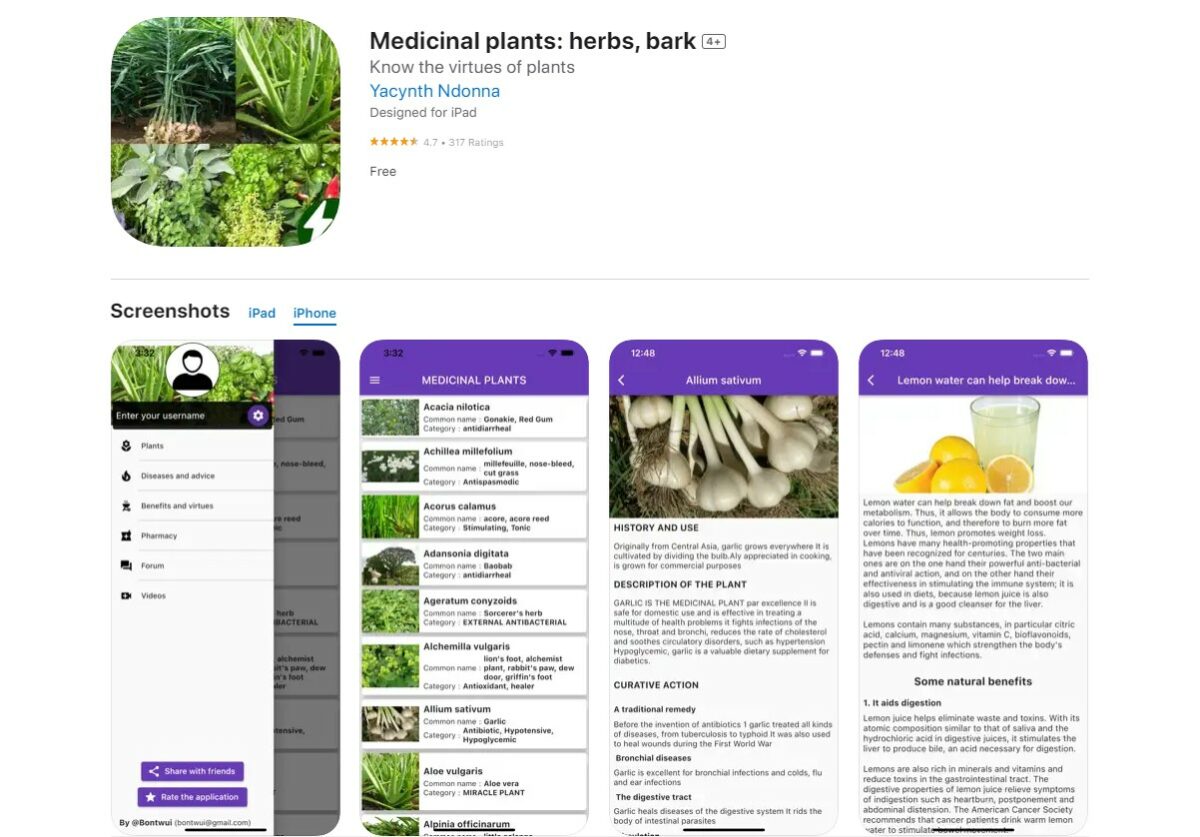 medicinal plants Best Apps for Biology