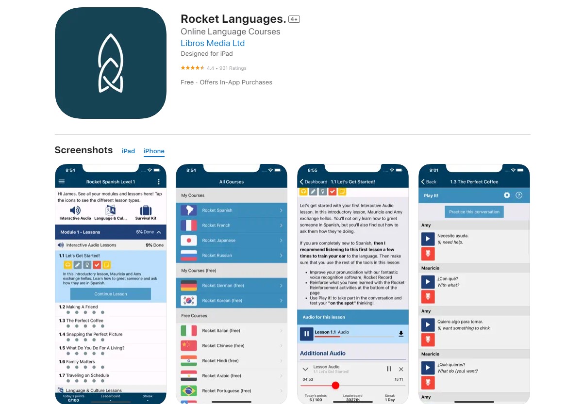 rocket Best Apps for Learning English