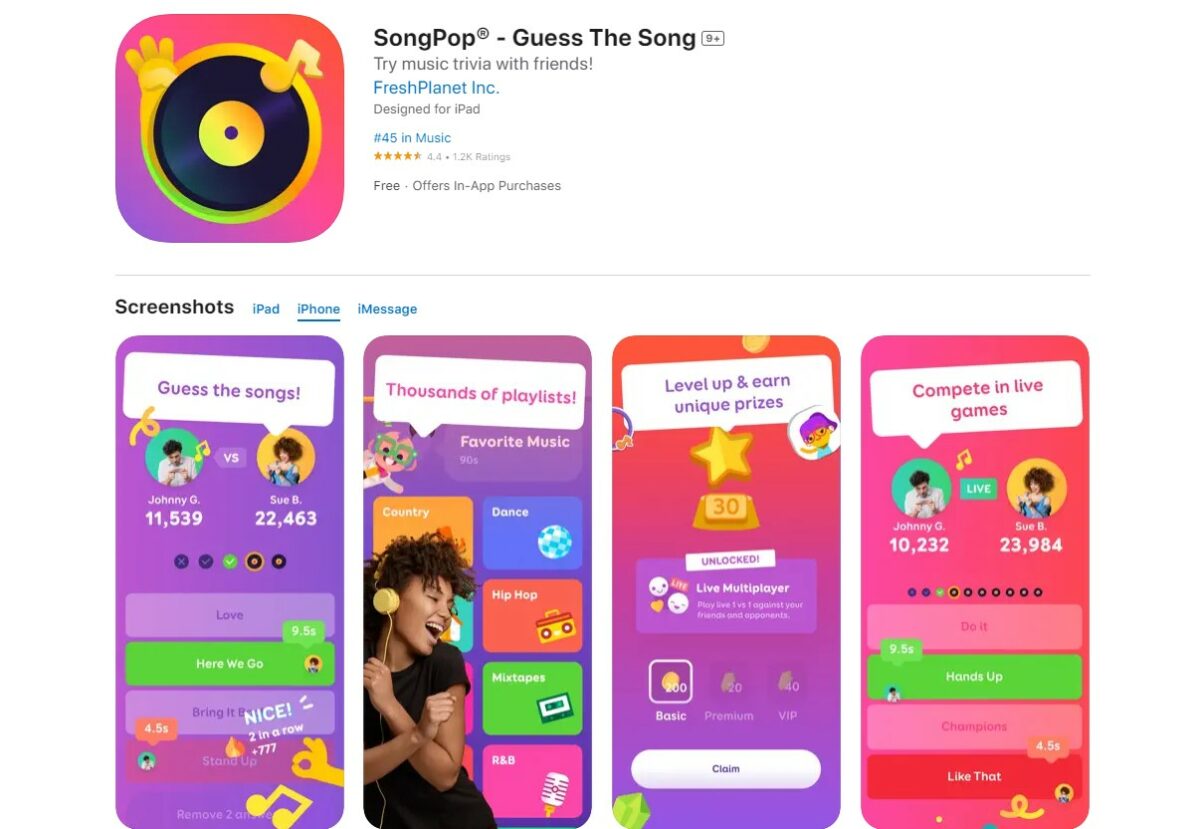 songpop guess the song Best Quiz Apps