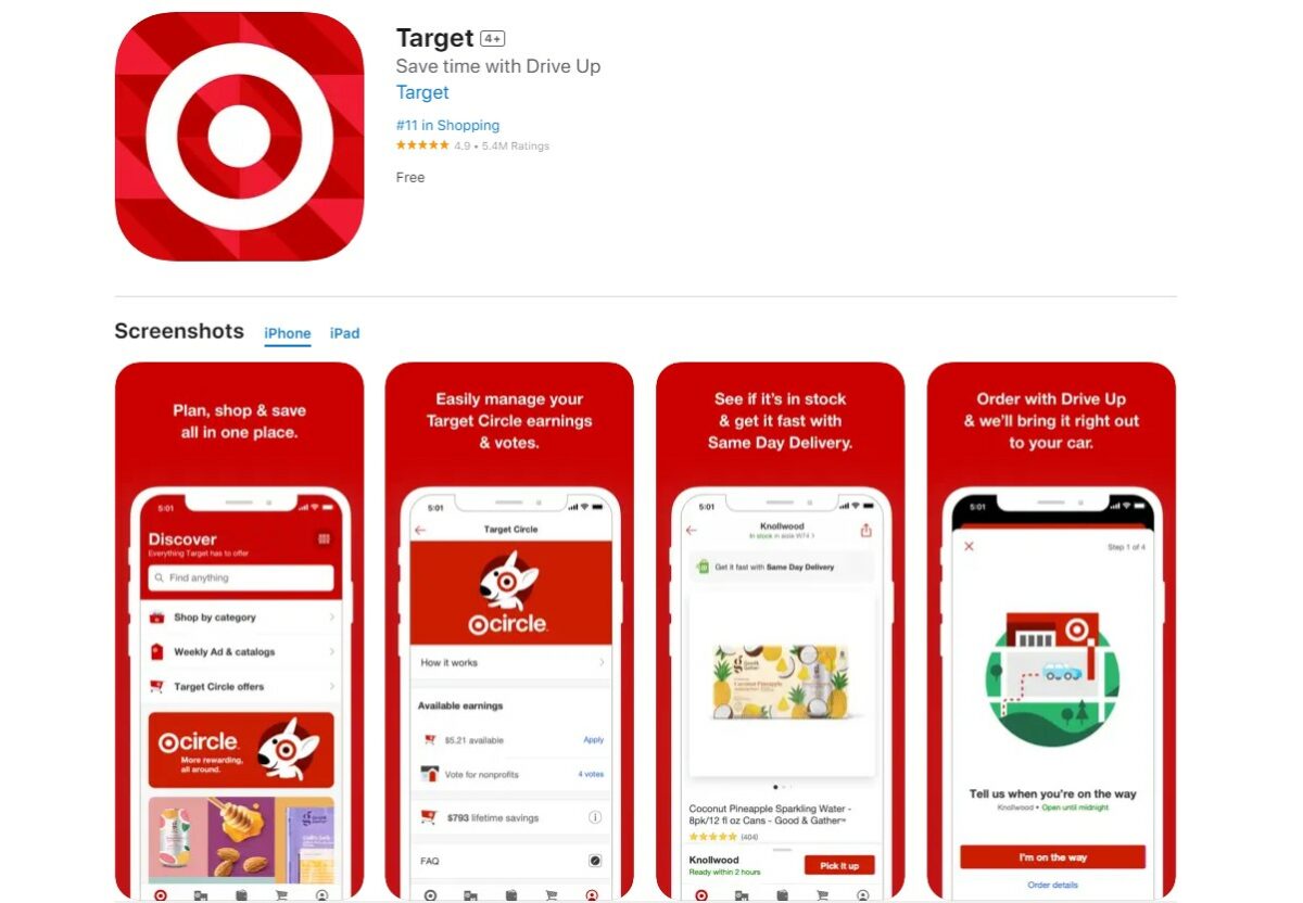 target Best Apps For Online Shopping