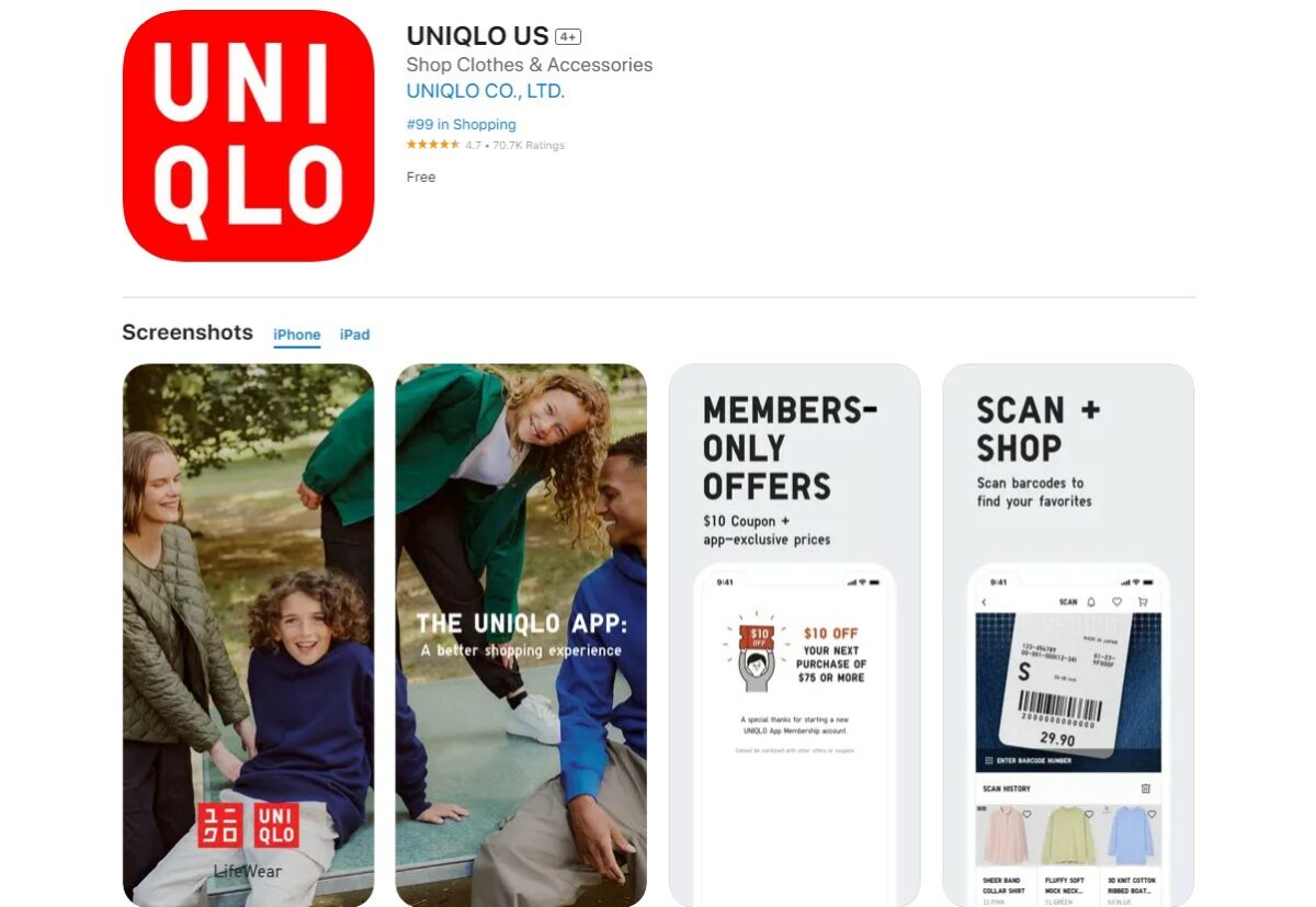 Uniqlo Best Apps For Online Shopping