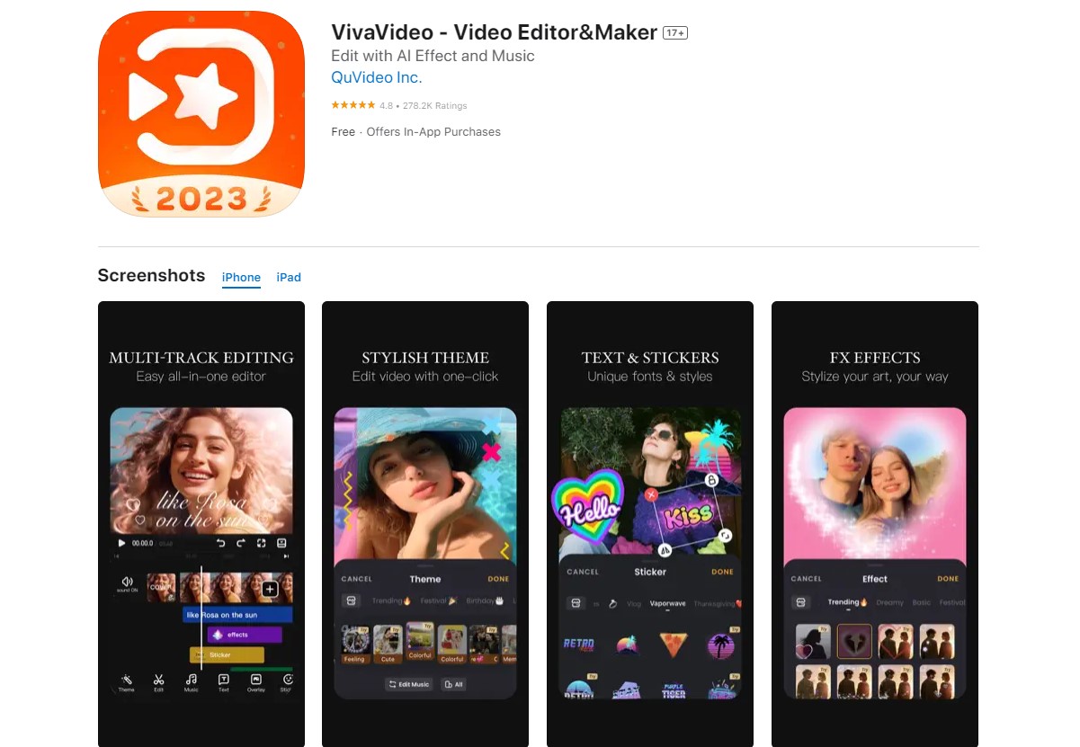 vivavideo Best Apps for Vlogging