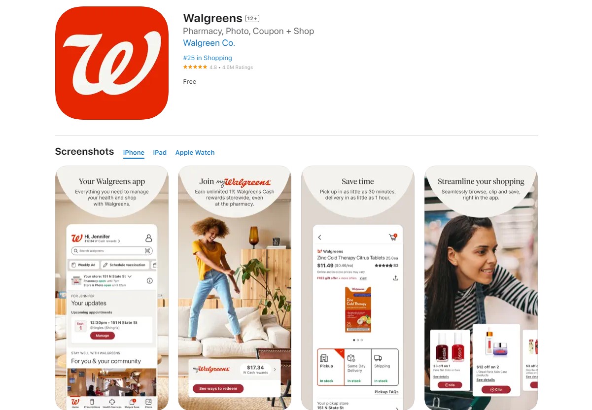 walgreens Best Apps For Online Shopping